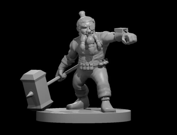 Dwarf Male Artificer Miniature
