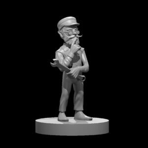 Male Gnome Artificer Pondering