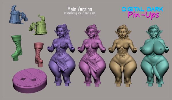 18cm Goblin Girl Barmaid With SFW, NSFW And FUTA Options - Image 12