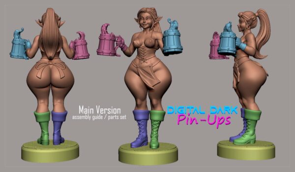 18cm Goblin Girl Barmaid With SFW, NSFW And FUTA Options - Image 9