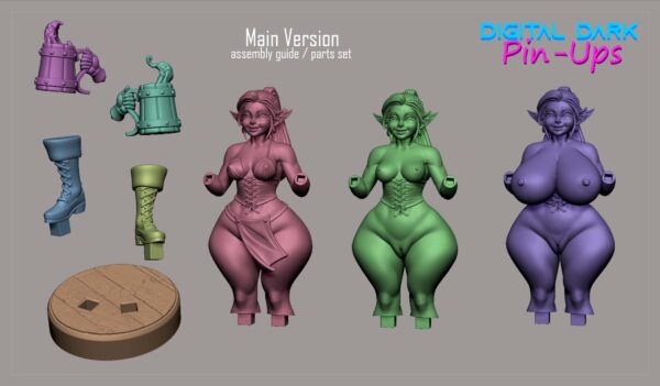 18cm Goblin Girl Barmaid With SFW, NSFW And FUTA Options - Image 11