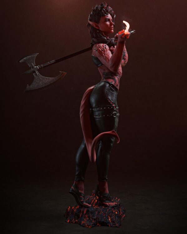 Karlach 3D Printed Model - 1-6 Scale With NSFW Version - Image 3